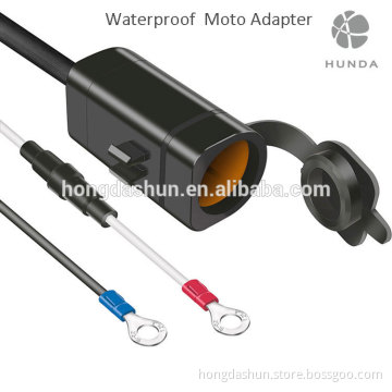 New DC 12v 24v Adapter Waterproof Car Socket Cigarette Lighter for Moto Travel Charger